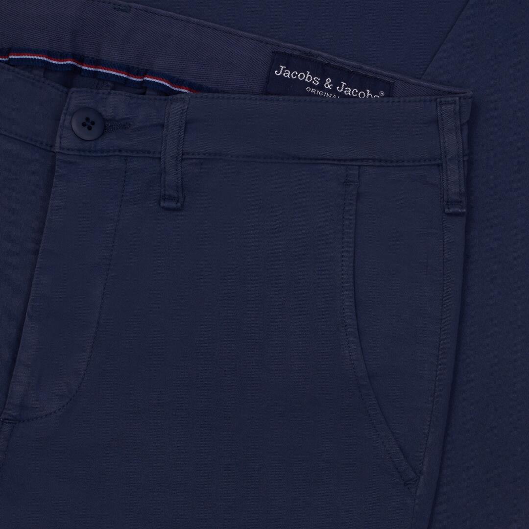 JACOBSON – Pantalon Chino coton stretch Coupe slim – Homme – Bleu marine – Image 6