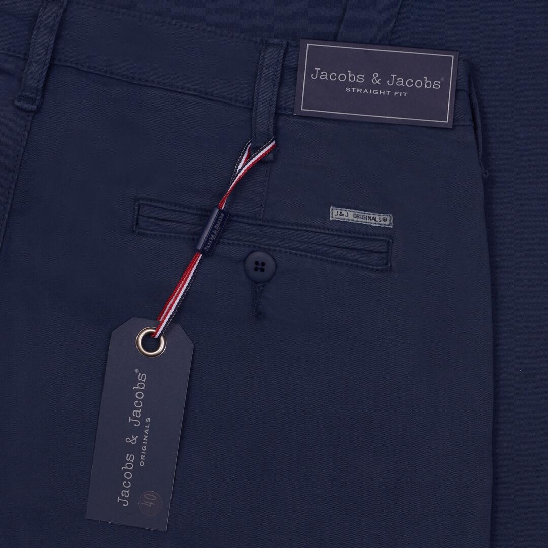 JACOBSON – Pantalon Chino coton stretch Coupe slim – Homme – Bleu marine – Image 7