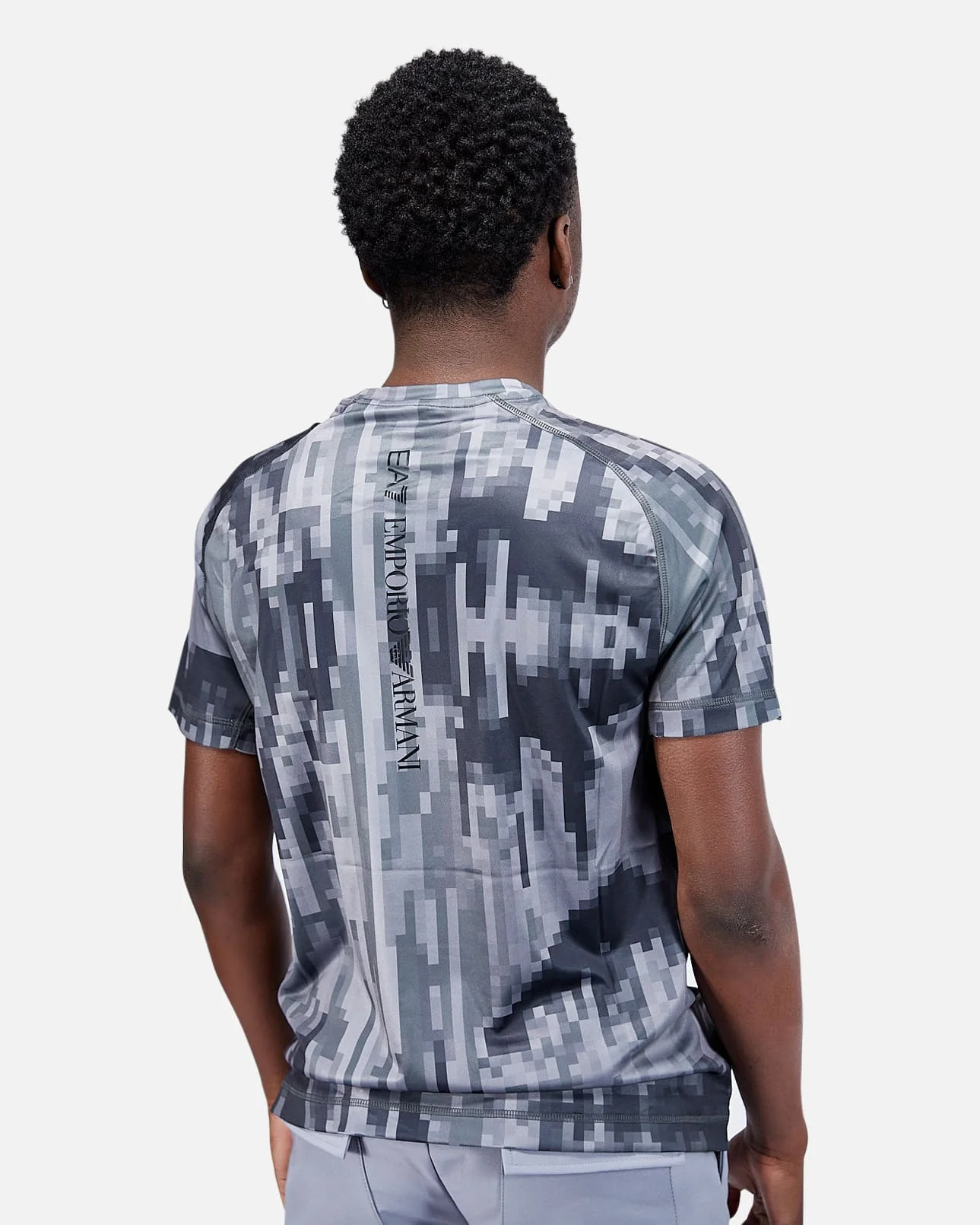 T-shirt Emporio Armani Tee Ventus 7 - Gris Anthracite – Image 2