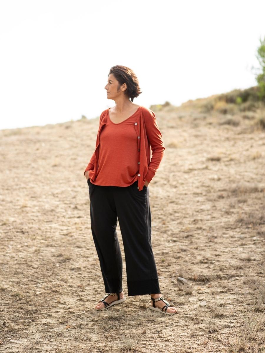 gilet Intemporel femme laine mérinos bio et soie – Image 3