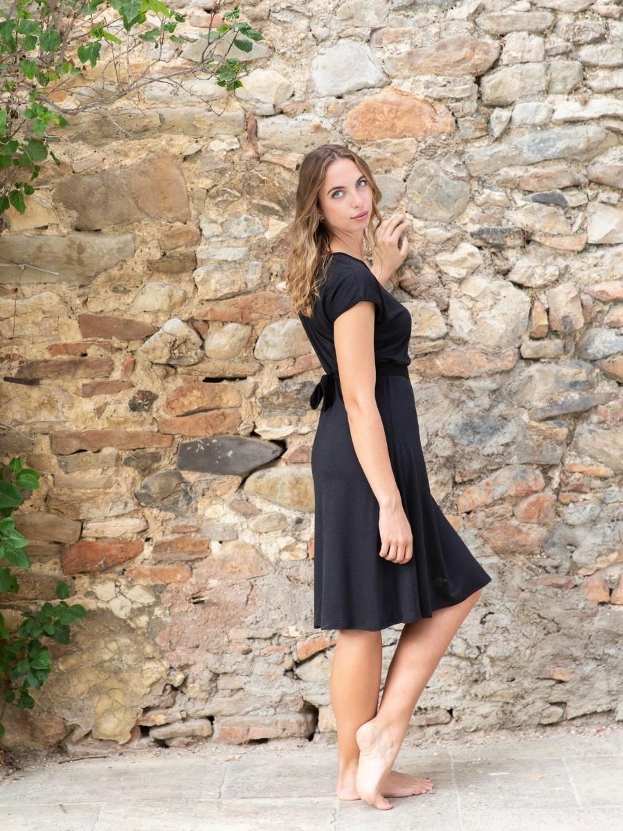 robe Plume femme laine mérinos bio et soie – Image 3
