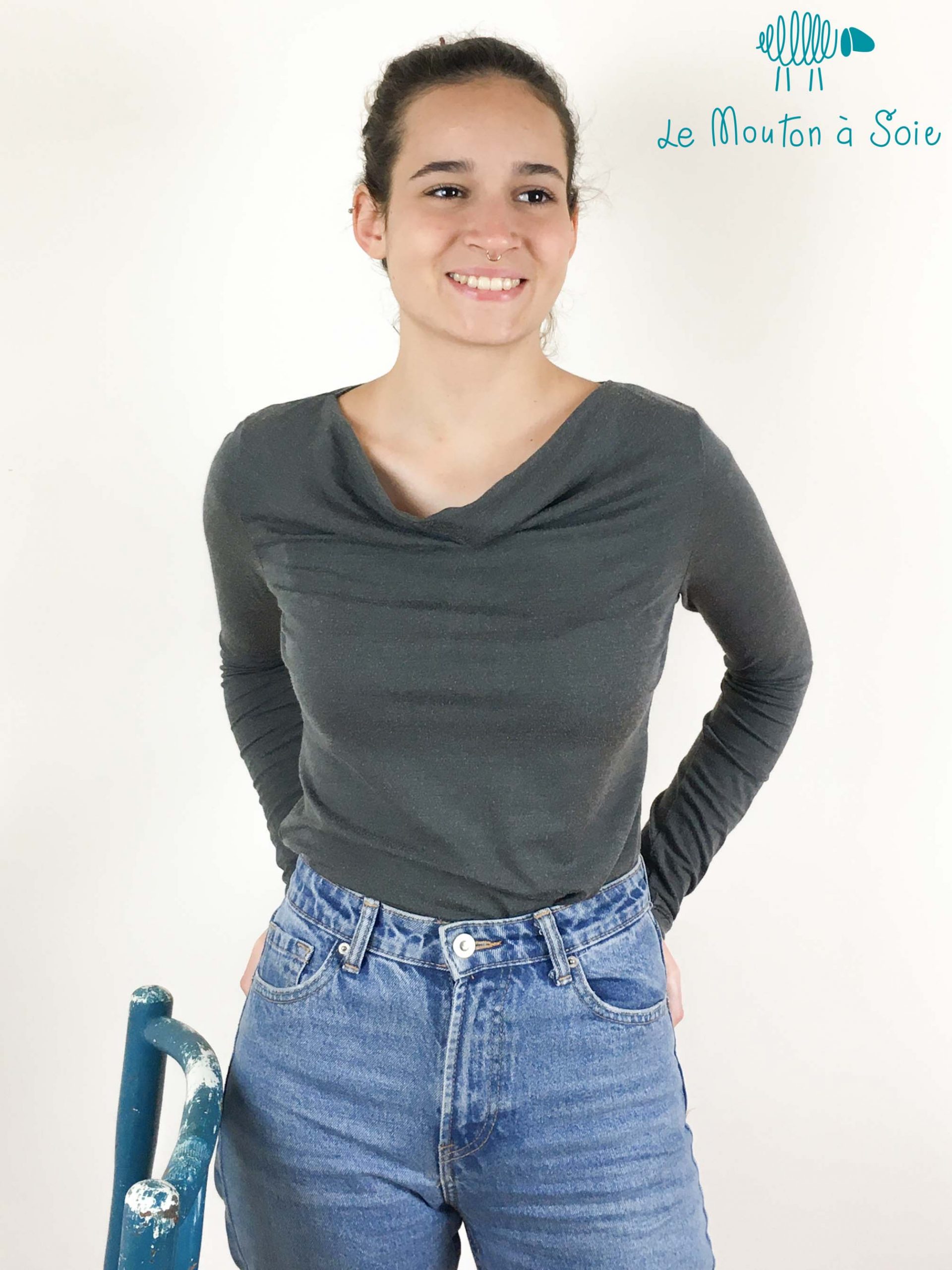 Top Antique laine mérinos bio et soie – Image 8